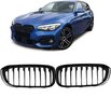 Grill Nieren Voor Bmw 1 Serie F20 F21 LCI Glans Zwart Enkele Spijl
