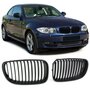 Grill-Nieren-BMW-1-Serie-E82-E88-E81-E87-LCI-Enkele-Spijl-Mat-Zwart