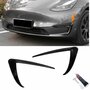Bumper-Spoiler-Canards-Voor-Tesla-Model-3-Glans-Zwart
