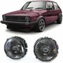 VW-Golf-1-Koplampen-Zwart-Smoke-Set-Links-Rechts-Golf-1-Cabrio