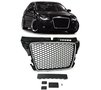 Audi A3 8P Facelift Honingraat Sport Grill RS3 Look Black / Chrome 2008 / 2012 