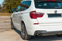 Bmw X3 F25 M Pakket Rear Side Splitters