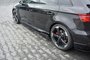 Audi RS3 8V Sportback Facelift Racing Side Skirt Diffuser Versie 2