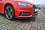 Maxton Design Audi S4 B9 S Line Versie 1 Voorspoiler spoiler Splitter Lip