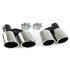 Audi A4 Geschikt voor Audi A4 B8 S4 RS4 Look diffuser met 4 x Chrome Rond uitlaat Design B8 S4 RS4 S line Look diffuser met 4 x