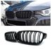 BMW 3-serie F30 F31 Grill Nieren M3 Look Hoogglans Piano Lak Zwart Dubbele M Spijlen