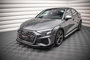 Maxton Design Audi S3 / A3 8Y S Line Voorspoiler Spoiler Splitter Pro Street + Flaps