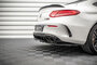 Maxton Design Mercedes C63 AMG Coupe C205 Facelift Rear Centre Diffuser Vertical Bar Versie 1