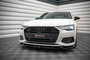 Maxton Design Audi A6 C8 Standaard Voorspoiler Spoiler Splitter Versie 1