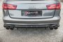 Maxton Design Audi S6 / A6 S Line Facelift Valance Centre Rear Splitter Versie 1
