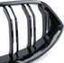 Bmw 8 Serie BMW G14 G15 G16 Sport Nieren / Grill Hoogglans Dubbele Spijl Hoogglans Zwart