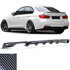 Bmw 3 serie F30 M Pakket Achterbumper Carbon Look Zwart Dubbele Uitlaat Uitsparing M Performance Look