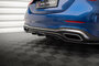 Maxton Design Mercedes C Klasse W206 AMG Line Splitter Rear Centre Diffuser Vertical Bar Versie 1