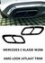 Mercedes C Klasse W206 Zwart 63 AMG Look Black Dubbele uitlaat trim tip decoratie lijsten Styling Sierstuk 