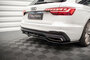 Maxton Design Audi A4 B9 S Line / S4 B9 Facelift Splitter Rear Centre Diffuser Vertical Bar Versie 1