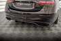 Maxton Design Mercedes S Klasse AMG Line W223 Splitter Rear Centre Diffuser Vertical Bar Versie 1