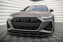 Maxton Design Audi RS6 C8 / RS7 C8 Real Carbon Fiber Splitter Voorspoiler Spoiler Versie 1