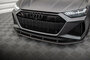 Maxton Design Audi RS6 C8 / RS7 C8 Real Carbon Fiber Splitter Voorspoiler Spoiler Versie 1