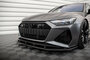 Maxton Design Audi RS6 C8 / RS7 C8 Real Carbon Fiber Splitter Voorspoiler Spoiler Versie 1