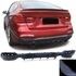 Bmw 3 serie F34 GT M Pakket Achterbumper Diffuser Glans Zwart Enkele Uitlaat Uitsparing Links en Rechts