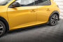 Maxton Design Peugeot 208 GT MK2 Sideskirt Diffusers Versie 1 + Flaps