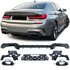 Bmw 3 serie G20 G21 M Pakket M 340 Look Achterbumper Diffuser Glans Zwart Uitlaat L en R Performance Look 320 330 M3