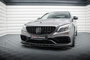 Maxton Design Mercedes C63 AMG Sedan / Estate Facelift Voorspoiler Spoiler Splitter Pro Street