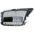 Audi A3 8P 2008 t/m 2013 RS3 Look Sport Grill Zonder Embleem Hoogglans Zwart Honingraat 