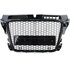 Audi A3 8P 2008 t/m 2013 RS3 Look Sport Grill Zonder Embleem Hoogglans Zwart Honingraat 