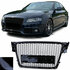 Audi A4 B8 07 t/m 11 Sport Grill Zonder Embleem Glans Zwart Honingraat 