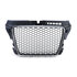 Audi A3 8P 2008 t/m 2013 RS3 Look Sport Grill Zonder Embleem Chrome Zwart Honingraat 