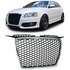 Audi A3 8P 05 t/m 08 Sport Grill Zonder Embleem Chrome Hoogglans Zwart Honingraat 