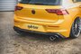 Maxton Design Volkswagen Golf 8 GTI Look Achterbumper Inzet Diffuser Spoiler