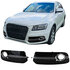 Audi Q5 8R 2012 t/m 2016 Honingraat Grill Afdekkap Mistlampen Chrome Glans Zwart