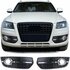 Audi Q5 8R 2009 t/m 2012 S Line Honingraat Grill Afdekkap Mistlampen Chrome Glans Zwart