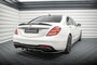 Maxton Design  Mercedes S Klasse W222 AMG Line Facelift Rear Centre Diffuser Vertical Bar Versie 1