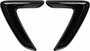   Bmw 3 Serie F30 F31 Zijscherm Canard Trim Wing Spoiler Hoogglans Zwart 
