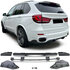 Bmw X5 F15 M Pakket Achterbumper Diffuser Hoogglans Zwart Performance Look