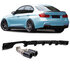 Bmw 3 serie F30 / F31 M Pakket Diffuser Hoogglans Zwart + Black Uitlaat sierstuk 316 318 320