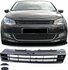 Volkswagen Polo 6R 6C Embleemloze Sport Grill Glans Zwart