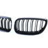 Bmw 3 serie E92 E93 Grill Hoogglans Zwart Dubbele M Spijl 