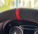 Mercedes C Klasse W205 Stuurwiel Stuur Hoes Alcantara Suede Rode Sticksels Naad 12 o'clock Stripe AMG Look