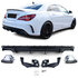 Mercedes CLA C117 AMG Look Uitlaten + Diffuser Glans Zwart Black Exhaust Tip