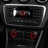 Mercedes CLA C117 Radio Airco Knoppen Rood Aluminium 