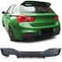 Bmw 1 Serie F20 F21 LCI Achterbumper Diffuser Mat Zwart Dubbele Uitlaat Links