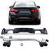 Passend Voor Bmw 4 serie F32 F33 F36 M Pakket Sportuitlaat 4 x Sierstuk + Mat Zwarte Diffuser Black Tip M4 Look _