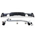 Passend Voor Bmw 4 serie F32 F33 F36 M Pakket Sportuitlaat 2 x Sierstuk + Mat Zwart Diffuser Black Tip M4 Look 