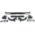 C63 AMG Look diffuser met 4 x Rond Zwart uitlaat Design Geschikt voor Mercedes C Klasse C205 Coupe 