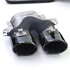 C63 AMG Look diffuser met 4 x Rond Zwart uitlaat Design Geschikt voor Mercedes C Klasse C205 Coupe 
