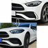 Bumper Aero Spoiler Flaps Glans Zwart Geschikt Voor Mercedes C Klasse W206 S206 AMG Line